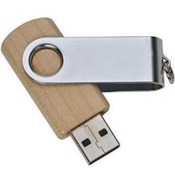 Aricona 554-3 N ° 552-4 Ari pen drive de arce duro 2.0 / 1.1 con llavero, plug and play, 8 GB