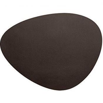 Nappe individuelle en cuir brun 45 x 35 cm