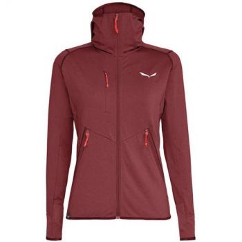 Salewa Funktions-Agner Hybrid-Jacke mit Polarlite-Durastretch, Vollverschlusst-Hood, Rot, 32 (Damen)