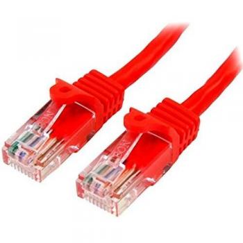 Cable de Conexión Rojo Cat 5e de 10M StarTech 45PAT10MRD