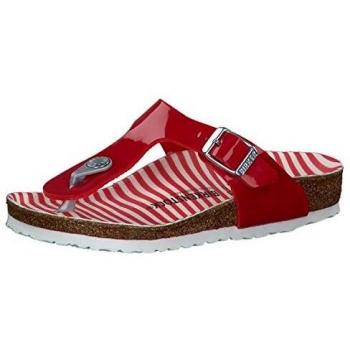 BIRKENSTOCK Kinder‑Zehentrenner „Nautical Stripes Red“ – Gizeh 1012721
