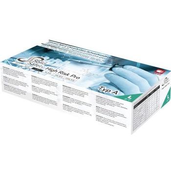 Guanti Nitrile HighRisk Pro M Blu EN 374/EN 388 PSA III Ampri