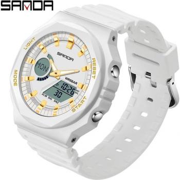 SANDA LED Luminous Men's Wristwatch