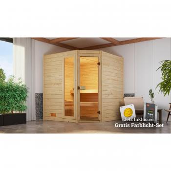 Weka Massivholz-Sauna VALIDA Komfortset