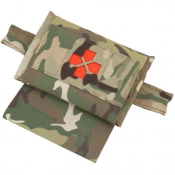 Poche de traumatisme compact avec support pour tourniquet, système PALS, ceinture de chasse