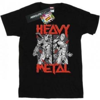 T-shirt da ragazza in cotone Heavy Metal Iron Man