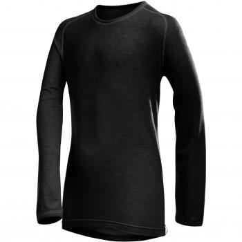 Löffler Kinder Langarm Unterhemd Transtex warm, schwarz, 152