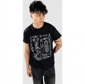 Monet Skateboards – T-shirt Noir « Gourmands de la Piste »