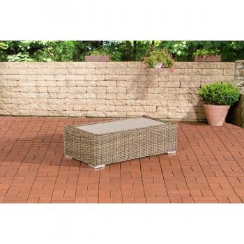 Table de Terrasse Colorée en Polyrattan