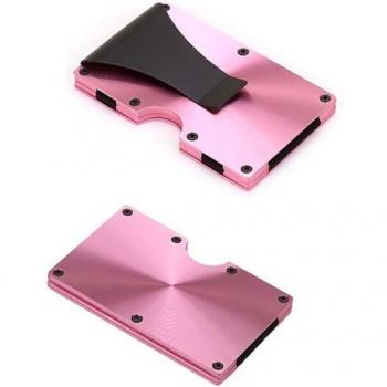 Cartera Compacta de Aluminio con Clip para Dólares