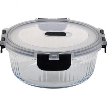 Fiambrera de Vidrio Masterpro Foodies 950 ml Negra