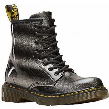 Ombre Glitter Dr Martens Bambini 1460 Stivali Sintetici Neri Argento 28 EU