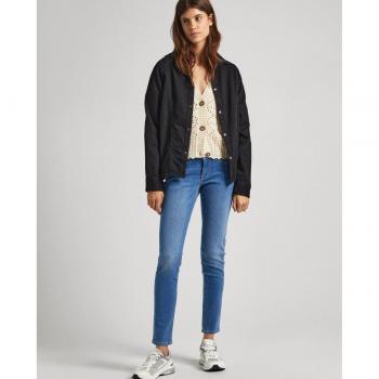 Pepe Jeans Vaqueros Slim Fit para Mujer con Tiro Bajo y Efecto Desgastado (Skinny Fit)