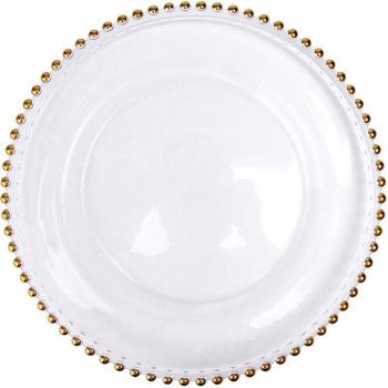 Gold Plating Glass Coil Dish