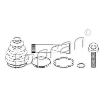 Arbre de commande avec soufflet TOPRAN 111‑674 – Kit d'entretien