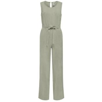 Olive Luxe Oil‑Sheen Women’s Jumpsuit – Small Size