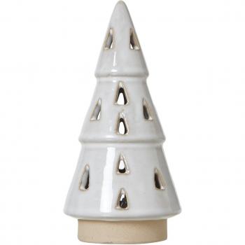 Small White Ceramic LED Tree Decoration
