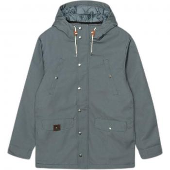 Parka con chiusura a bottoni a pressione