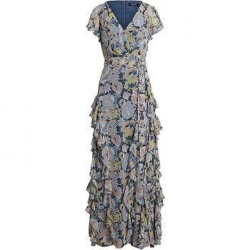 Ralph Lauren vestido largo con volantes