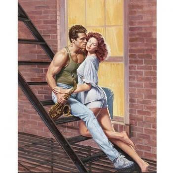 Ricamo Diamantato Cross Stitch: La Coppia Innamorata