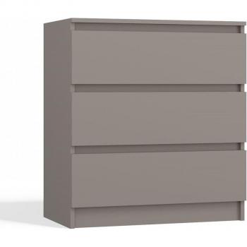 Gris Aster T3 Commode 77x70x40 – 3 tiroirs