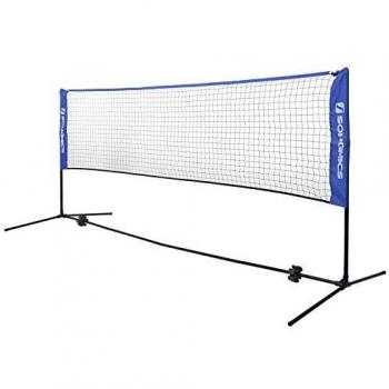 4m Blue Badminton and Tennis Net with Adjustable Poles