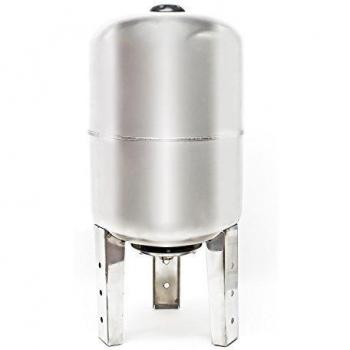Vaso di espansione 50 l in acciaio inox Wiltec per impianti idrico‑autoclave con membrana EPDM