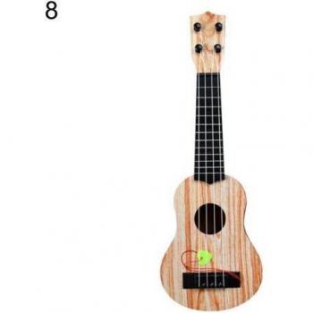Kinder Ukulele aus Holz, einfärbige Gitarrenform
