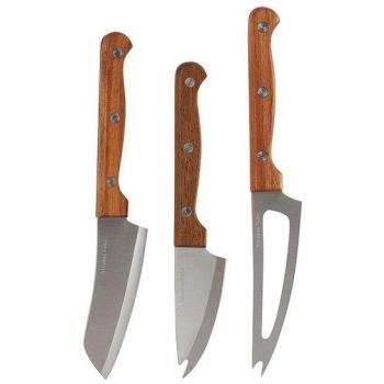 Nicolas Vahé Käsemesser-Set, 3-teilig aus Akazienholz