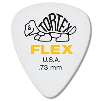 Jim Dunlop Gouden Tortex Flex .73mm Plectrums – 72x