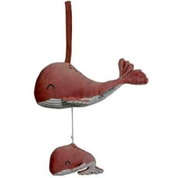 Roze Walvis muziekdoosje