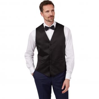 Jeff Banks Tailored Fit Waistcoat in Navy Blue