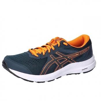 Zapatillas de Running ASICS Gel-Contend 8 Azul Marino Naranja Hombre 40 EU