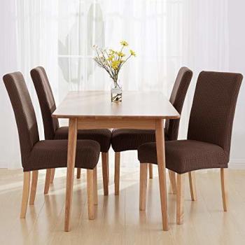 StretchGuard Dining Chair Slipcovers – Chocolate