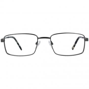 Gafas Recetadas Para Hombre Rectangle Montura completa Metal Gunmetal