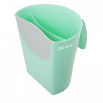 Lavage capillaire bébé – coque silicone verte