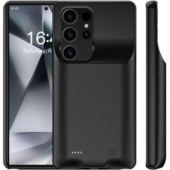 C28 10 000 mAh : Étui chargeur protecteur TPU pour Galaxy S24 Ultra
