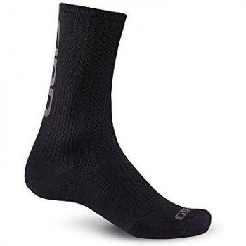 Calze termiche Giro HRC Team per ciclismo, misura: 0-2 (M), materiale: Meryl Skinlife, colori: nero/grigio scuro