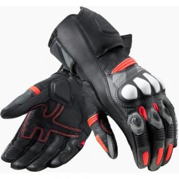 Guantes REV'IT! League 2 Moto Negro-Rojo Neón