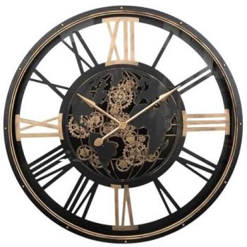 Orologio da parete Clark metallo nero 110 cm