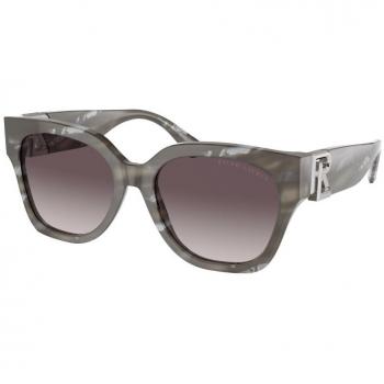 Ralph Lauren RL8221 THE OVERSIZED RICKY 617511 Anteojos de Sol para Mujer Negros con lentes de 55mm