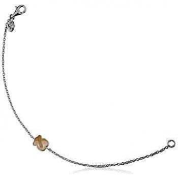TOUS Pulsera de Plata con Detalle de Oso en Nácar