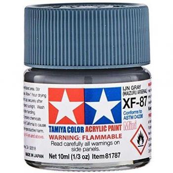 Tamiya XF‑87 Mini – Peinture Gris Marine 10 ml Acrylique