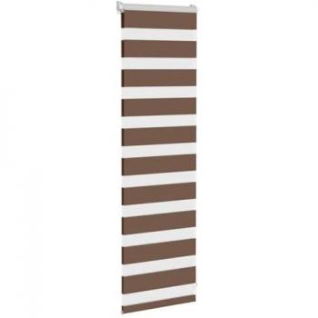 Rollo Zebrarollo Braun 40x100 cm, 35,9 cm Stoffbreite, vidaXL