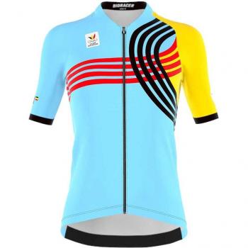 Bioracer Boic Women’s Short Sleeve Jersey 2024 Paris Olympics Blau/Yellow – XS