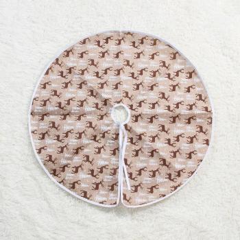 Round Elk Christmas Tree Skirt 60 CM