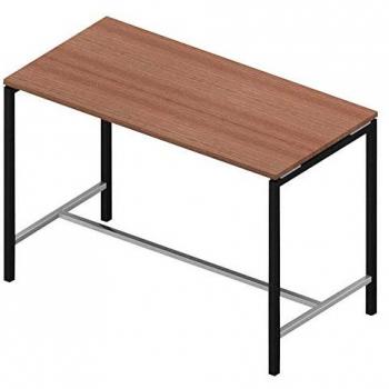 Nussbaum Stehtisch Creo, rechteckig, grau 4-Fuß-Gestell, 160 x 80 x 107 cm