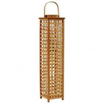Natural Bamboo Hanging Candle Lantern Holder
