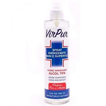 Spray Virpur 70% Alcol per Igienizzante Mani & Superfici 70ml
