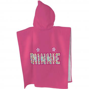 Minnie 043675 Badeponcho – Baumwoll‑Bademantel, Rosa, 60 x 120 cm